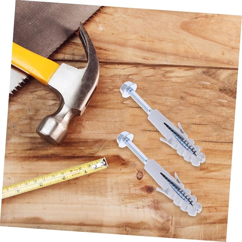 10 Sets Heavy Duty TV Mount Screws Kit with Drywall Anchors for Wall Bracket Mounting - Image 4